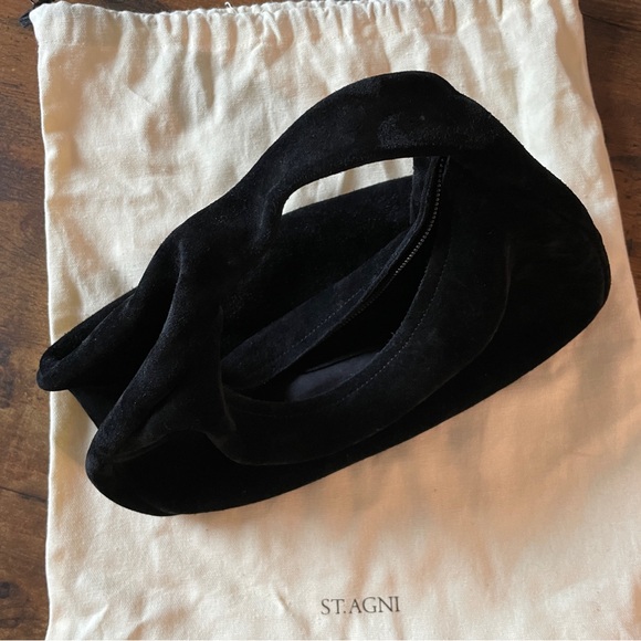 St. Agni bonbon black suede bag - Picture 5 of 5
